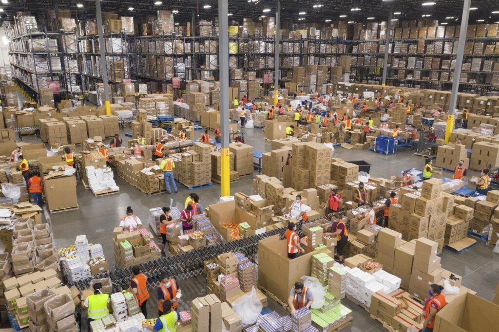 Warehouse sector for temporary workers